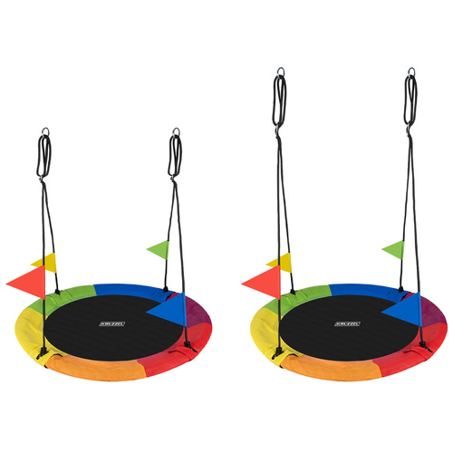 Houpačka Čapí hnízdo pro děti, zahradní, se silným rámem, 110 cm, do 150 kg