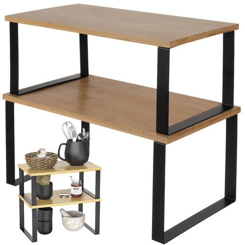 Bambusová kuchyňská police 2ks