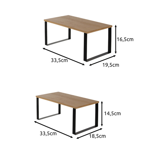 Bambusová kuchyňská police 2ks