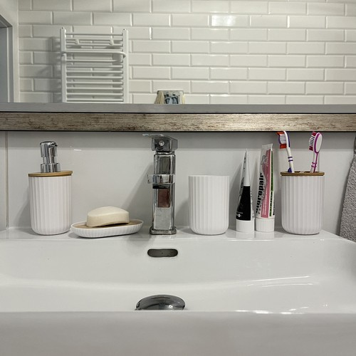 Sada do koupelny - bílá (6 ks)