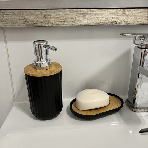 Sada do koupelny - černá (6 ks)