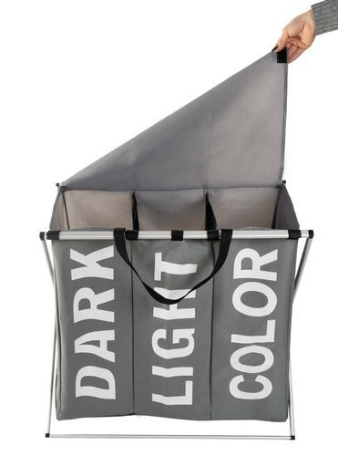 Koš na prádlo s 3 přihrádkami (Dark/Light/Color)