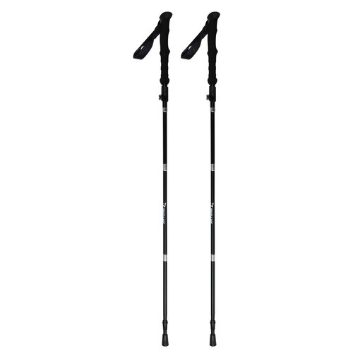 2 Skládací trekkové hole pro Nordic Walking s nákryty (výška 154 - 196 cm)