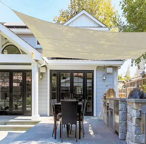  Stínová plachta 4x3m - béžová