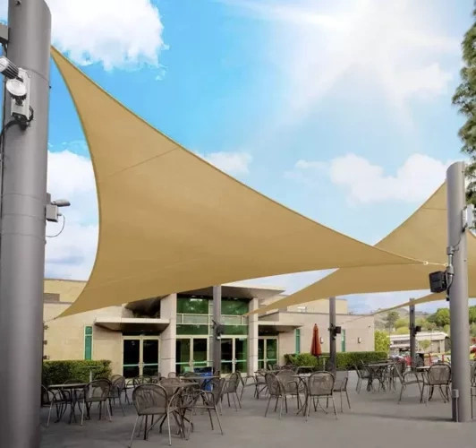 Stínová plachta 4x4x4 - béžová