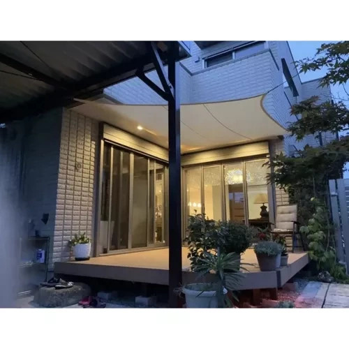 Stínová plachta 3,6x3,6m - béžová