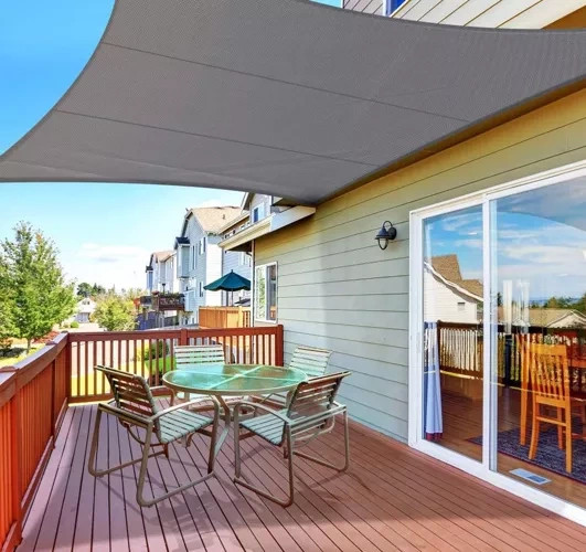 Stínová plachta 3,6x3,6m - šedá