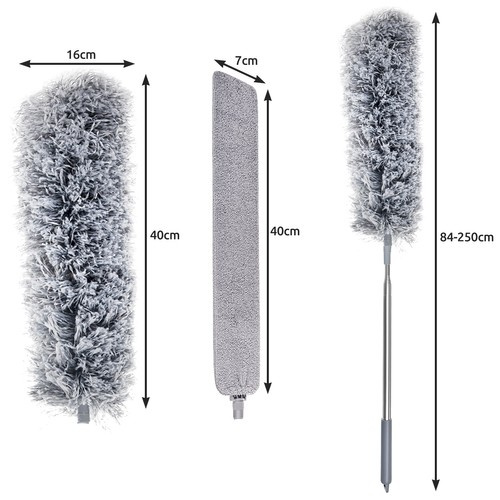 Teleskopický kartáč se 2 různými koncemi