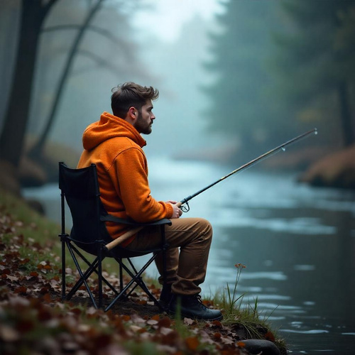 Skládací rybářský set - 2 židle + stůl