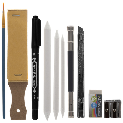 Sada skic, malování a kresby v pouzdru