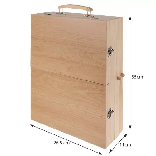 Malířská sada v kufru 83 prvků s easelem