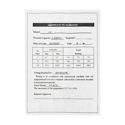 Momentový klíč (3/8 7-112Nm)