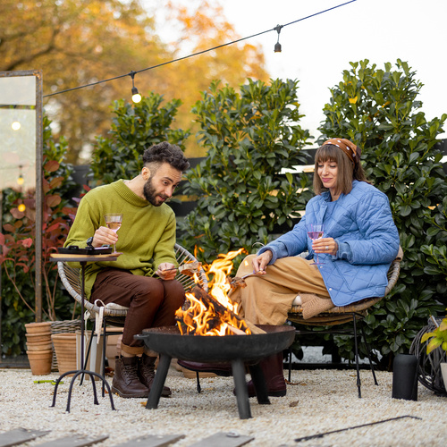 Zahradní ohniště XXL s madly a trojnožkou