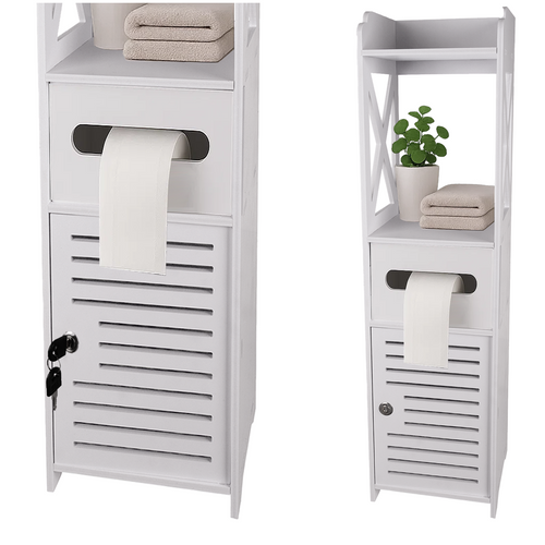 Koupelnová skříňka s držákem toaletního papíru