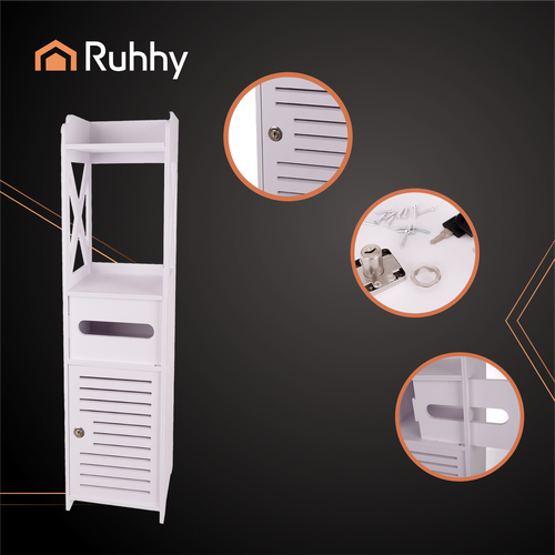 Koupelnová skříňka s držákem toaletního papíru