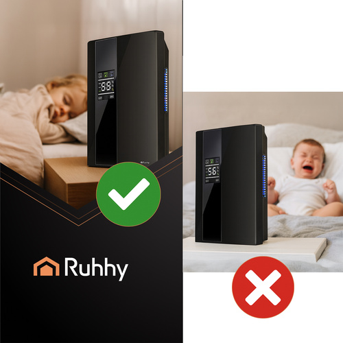 Vysoušeč a čistička vzduchu RUHHY 2v1 - Černý