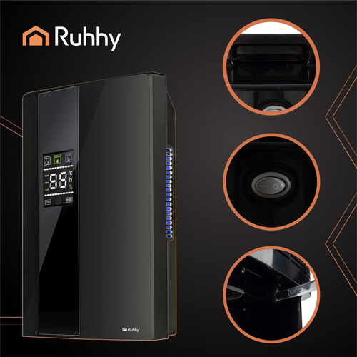 Vysoušeč a čistička vzduchu RUHHY 2v1 - Černý