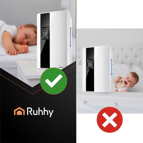 Vysoušeč a čistička vzduchu RUHHY 2v1 - Bílý