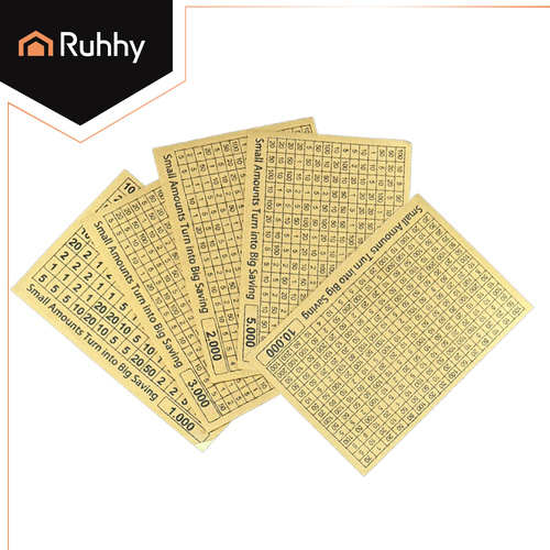 Dřevěná motivační pokladnička s křížovkou 10 000 Kč