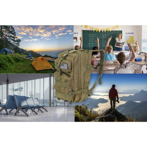 Vojenský taktický batoh 26L s MOLLE systémem a hydratačním systémem