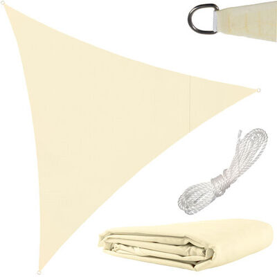 Sluneční plachta 3x3x3 béžová - Obrázek