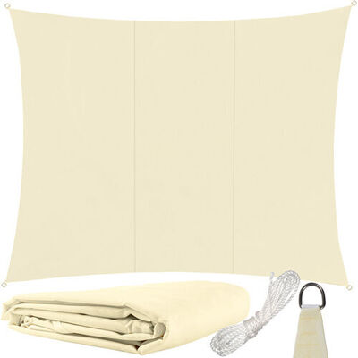  Stínová plachta 4x3m - béžová - Obrázek